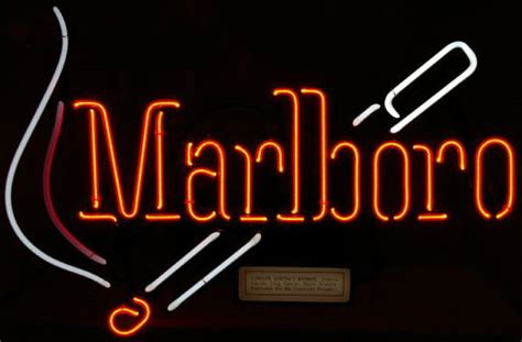 3278 Vintage Marlboro Neon Sign Advertising Feb 17 2007 Burley