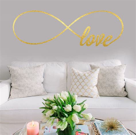 Love Infinity Wall Decal Infinity Love Wall Decal Bedroom Etsy