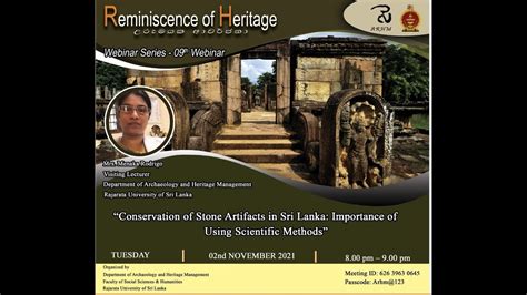 Conservation Of Stone Artifacts In Sri Lanka Importance Of Using