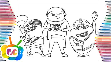 Minions The Rise Of Gru Coloring Pages Retrovision Puzzle Ncs