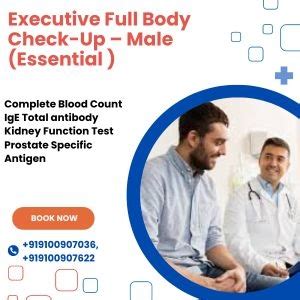 Executive Full Body Checkup Male Essential