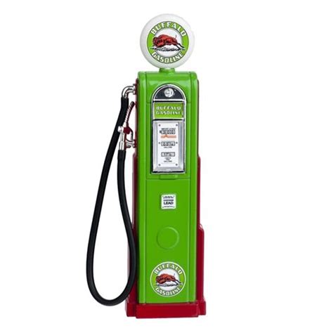 Miniature Green Old Fashioned Buffalo Gasoline Gas Pump Gas Pumps