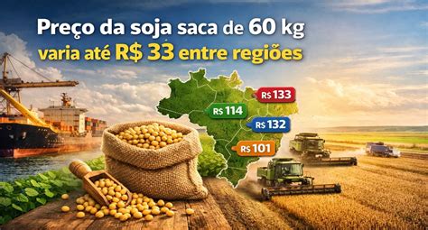 Qual O Valor Da Saca De Soja Hoje - Preço da soja saca de 60 kg varia até R$ 33 entre regiões