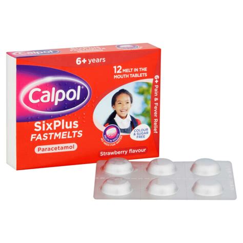 Buy Calpol Six Plus Fastmelt 12s Pharmacy2u