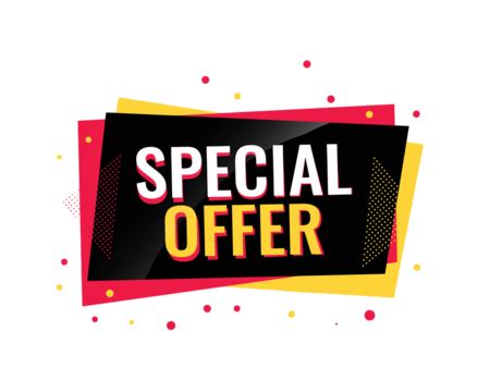 special offer creative sale banner design label banner coupon png