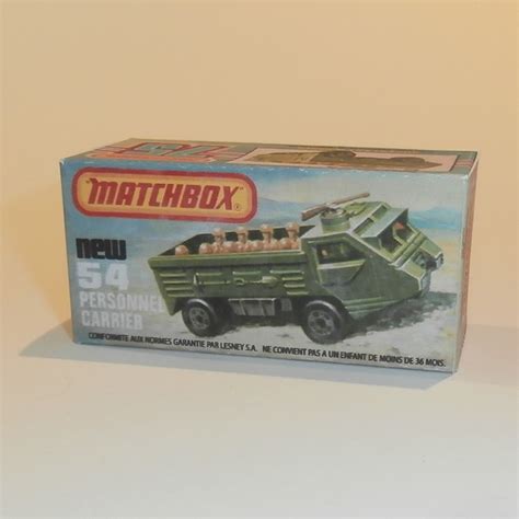 Matchbox Lesney Superfast 54 E Personnel Carrier Repro K Style Box