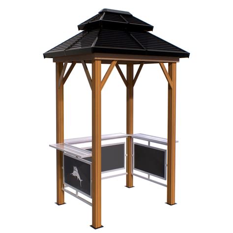 Sojag Sojag Bbq Maui 6 Ft X 8 Ft Grill Gazebo The Home Depot Canada