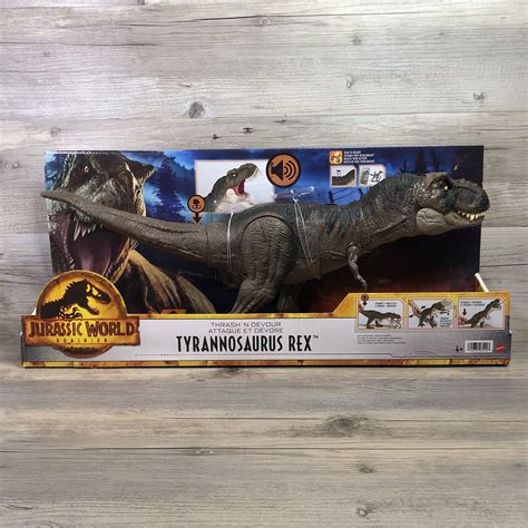 Jurassic World Thrash N Devour Tyrannosaurus Rex 22 Figure Dominion New Sounds Ebay