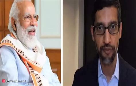 Modi Google Ceo Sundar Pichai Virtual Meet Pm Modi Google Ceo Discuss