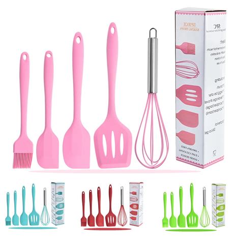 Jual Spatula Set Peralatan Masak Sutil Silikon Non Stick Cooking Tools