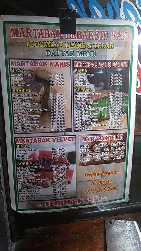 Martabak Bangka LEBAKSIU SAE Terdekat Restoran Dan Tempat Makan