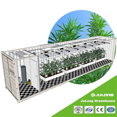 Intelligent 40FT Shipping Container Hydroponics System Growing