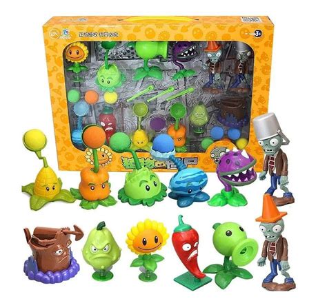 Набор фигурок Plants vs Zombies set K Растения против зомби Set 4