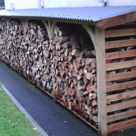 Handmade Wood Shelters For Storing Logs And Firewood