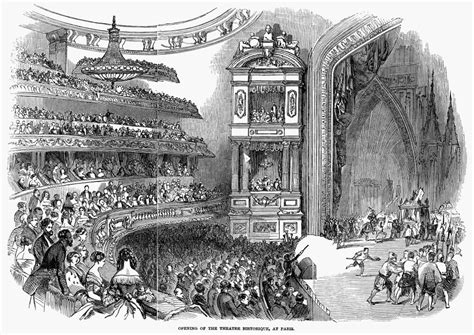 Paris: Theatre Historique. /Nthe Opening Performance At The Theatre ...