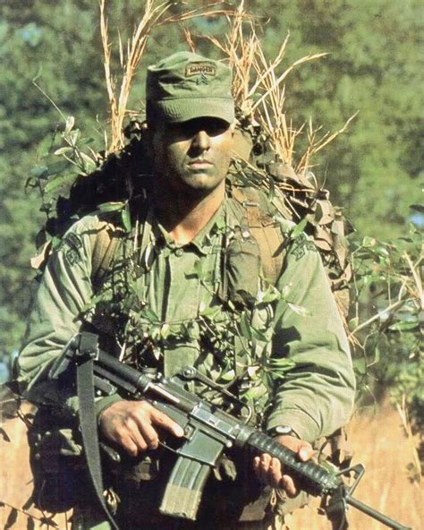 Oldschool. US Army Ranger during a patrol. The same photo was used on ...