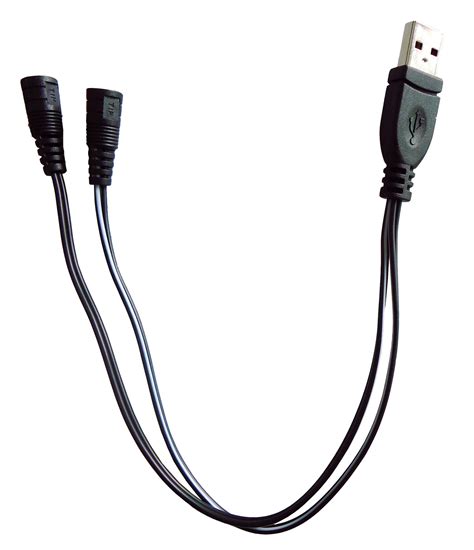 Usb Power Cord Power Only Y Cable Usb Male A To Two 2 Pin Socket 12” Btw Electronic Parts