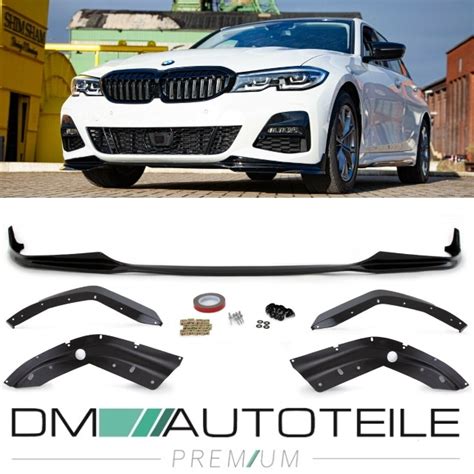 Sport Performance Frontspoiler Lippe Schwarz glanz passt für BMW 3er