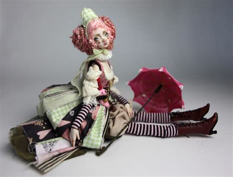 15″ Victorian Strawberry Clown Porcelain Bjd Doll Rea Bjd Dolls