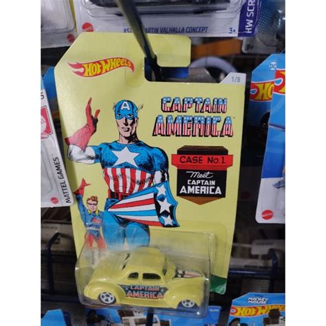 Miniatura Hot Wheels Capitão América Mattel Envio Imediato Escorrega o Preço