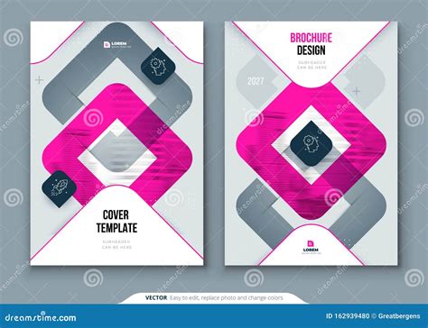 Pink Brochure Design A4 Cover Template For Brochure Report Catalog