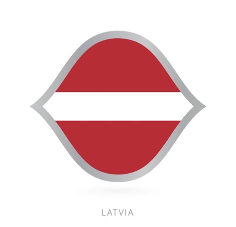 Premium Vector | Latvia national team flag in style for international basketball competitions