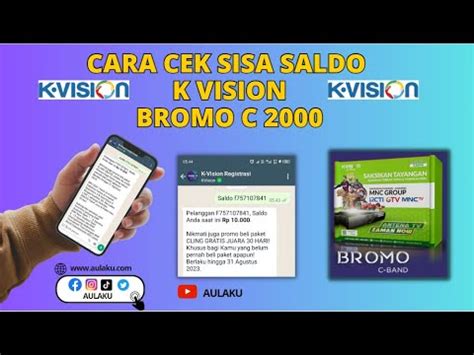 Cara Cek Sisa Saldo Di Receiver K Vision Bromo Melalui Aplikasi