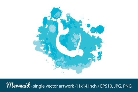 Mermaid Single Vector Artwork Graphic By Biljanacvetanovic Creative