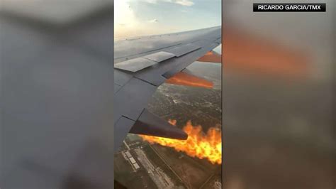 ON VIDEO | Airplane engine catches fire mid-flight - Archyde