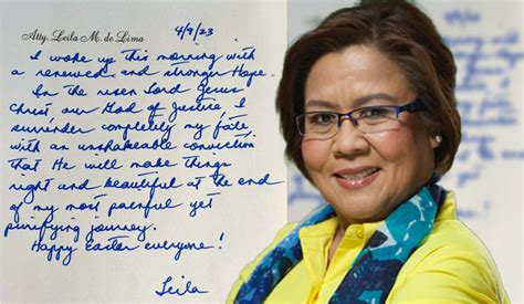 Leila De Lima surrenders to Jesus: ‘He will make things right’