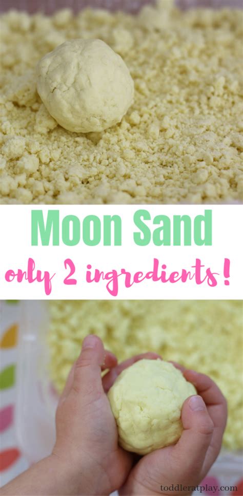 2- Ingredient Moon Sand Recipe - Toddler at Play