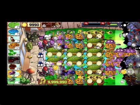 Plants Vs Zombies Survival Endless Setup Ladder Gatling Pea And