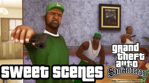 All Sweet Johnson Scenes GTA San Andreas Definitive Edition YouTube