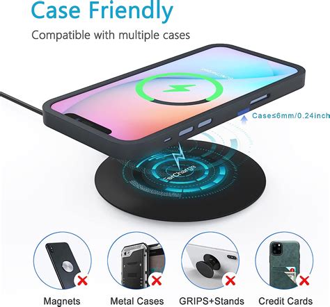 100W Wireless Charger Pad for iPhone & Samsung - Fast Charging Station ...