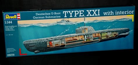 Revell German U Boat Type Xxi With Interior 1144 Scale Modelling Now