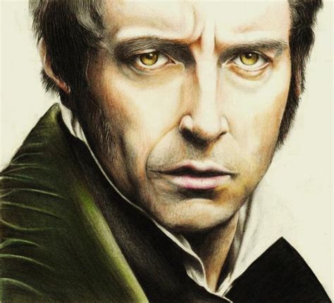 Hugh Jackman (Jean Valjean) by rommeldrawlines-12 on DeviantArt