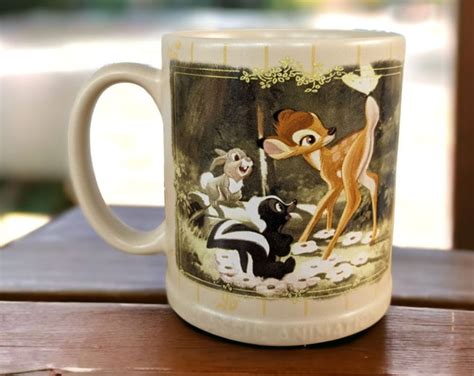 Disney Bambi Mug Exclusive Disney Store Edition With Bambi Flower