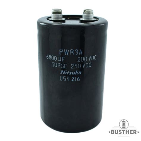 CAPACITOR ELECTROLÍTICO 6800 MFD 200VDC NITSUKA ELECTROLYTIC CAPACITOR