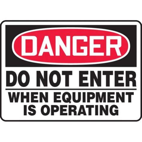 Buy Accuform Madm Vp Osha Danger Safety Sign Do Not Enter