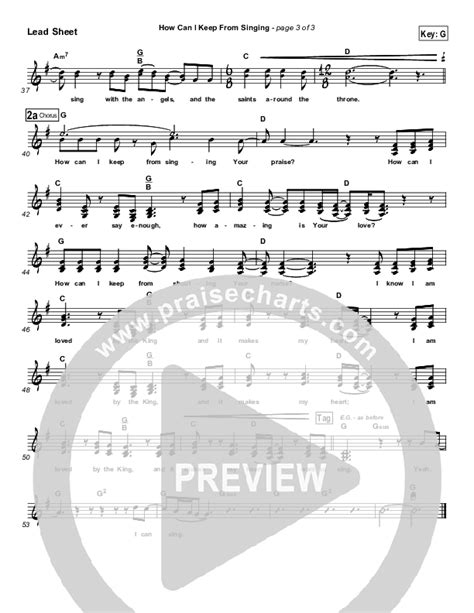 How Can I Keep From Singing Sheet Music Pdf Chris Tomlin Praisecharts