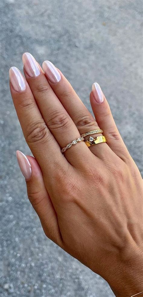 Hailey Bieber Glazed Donut Nails Sheer Glossy Nails Fab Mood