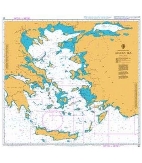 British Admiralty Nautical Chart 180 Aegean Sea