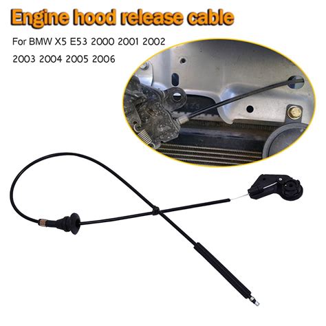 Mustacti New For X E Engine Hood Release Cable Bowden Cable Wire