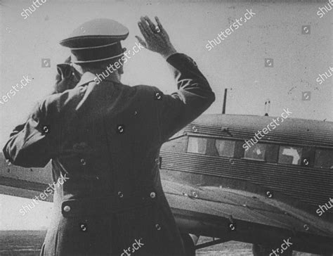 German Dictator Adolf Hitler Waving Greeting Editorial Stock Photo