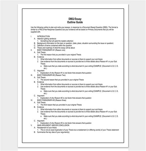 30+ Essay Outline Templates - (Free Samples, Examples and Formats)