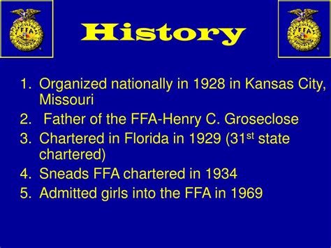 Ppt Introduction To The National Ffa Organization Powerpoint