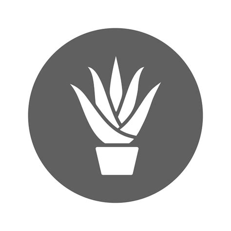 Premium Vector Aloe Vera Plant Icon