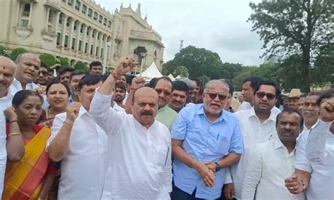 Bjp Protests Against Govt Speaker Move Complaint To Governor