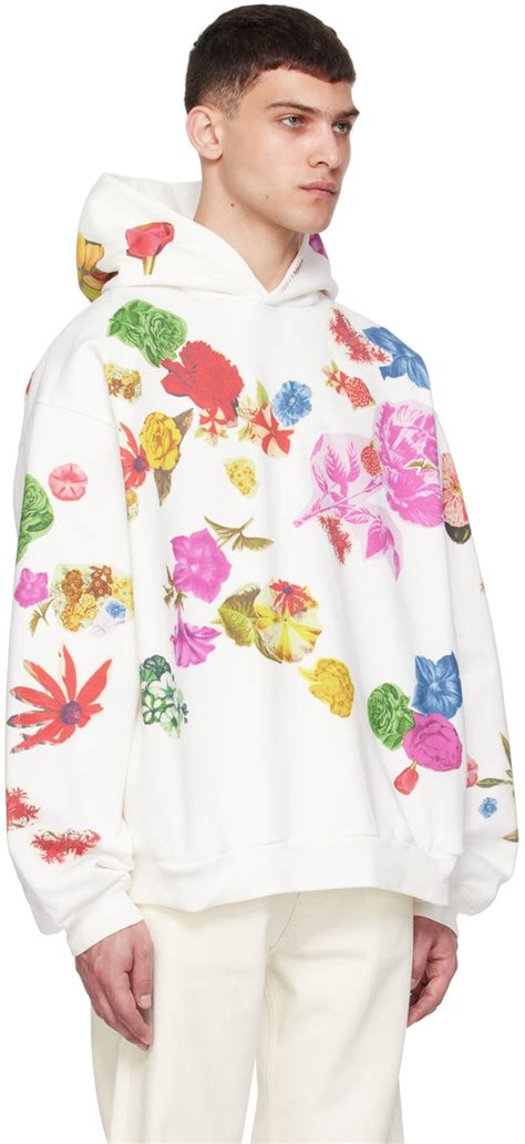 Marni Off White Floral Hoodie Marni