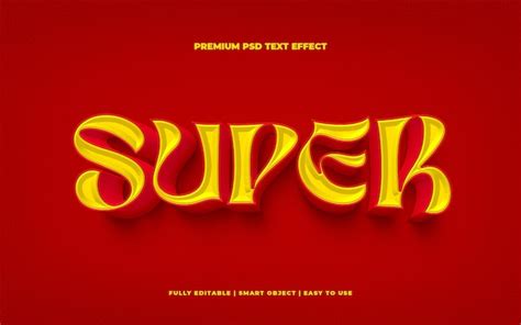 Premium PSD Super Editable Premium 3d Text Effect